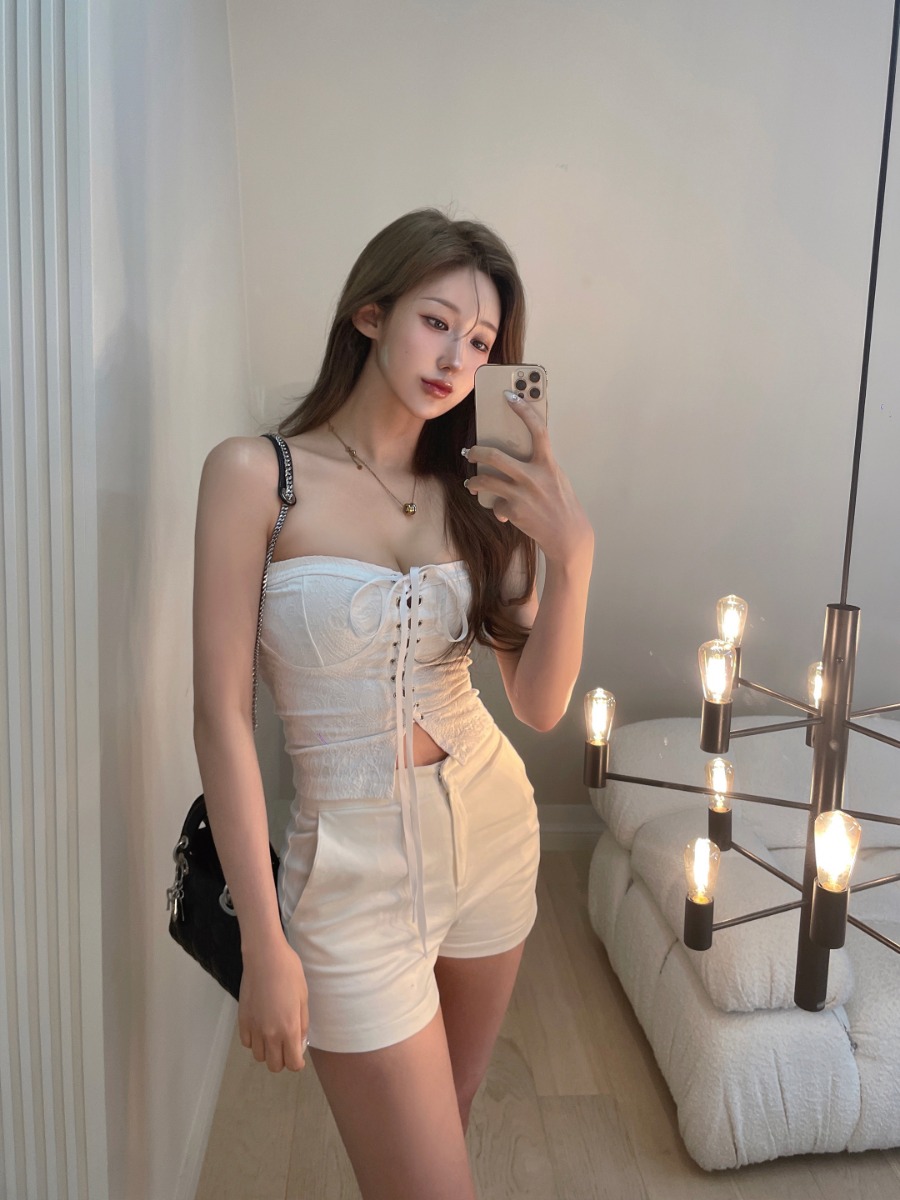 [당일출고] lace corset top